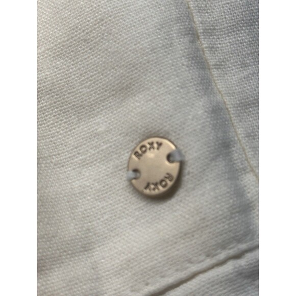 Roxy On The Seashore Linen Pants - Cream- New Size M - Picture 4 of 9